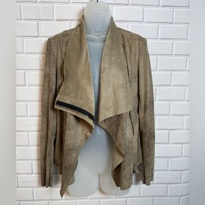 ZARA WOMAN Stylish Tan  front zipper Jacket/size M